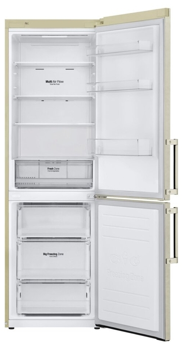 Холодильник LG GA-B459BEGL  бежевый