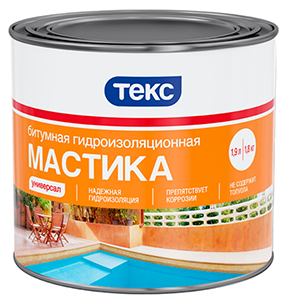 Мастика гидроизоляционная 1,8кг (ТЕКС) ТЦ Евроремонт