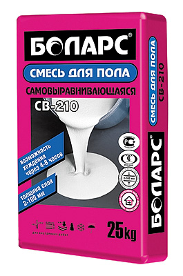 БОЛАРС СВ-210 (20кг)  ОПТИМ 2-100мм. наливной пол(гипсовый) (цвет серый) ТЦ Евроремонт