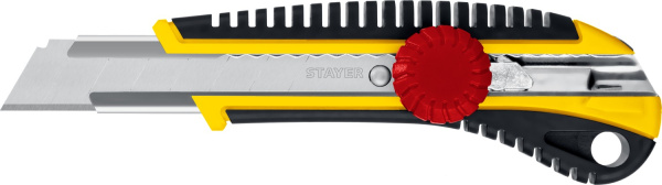 Нож STAYER "MASTER" с выдвижным сегментированным лезвием, 18мм ТЦ Евроремонт