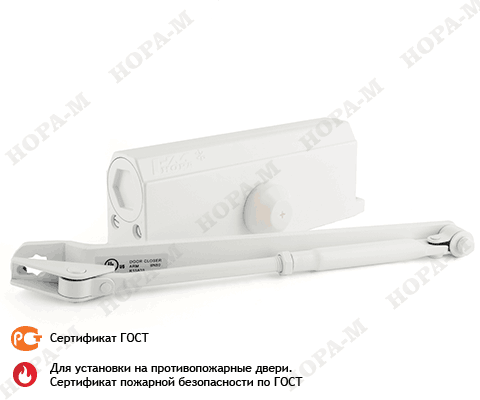 Доводчик 4S (до 120кг) белый морозостойкий 604  ТЦ Евроремонт