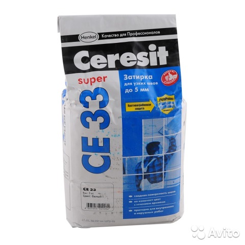 Затирка для плитки серебристо-серый 2кг ЦЕРЕЗИТ №4 ТЦ Евроремонт