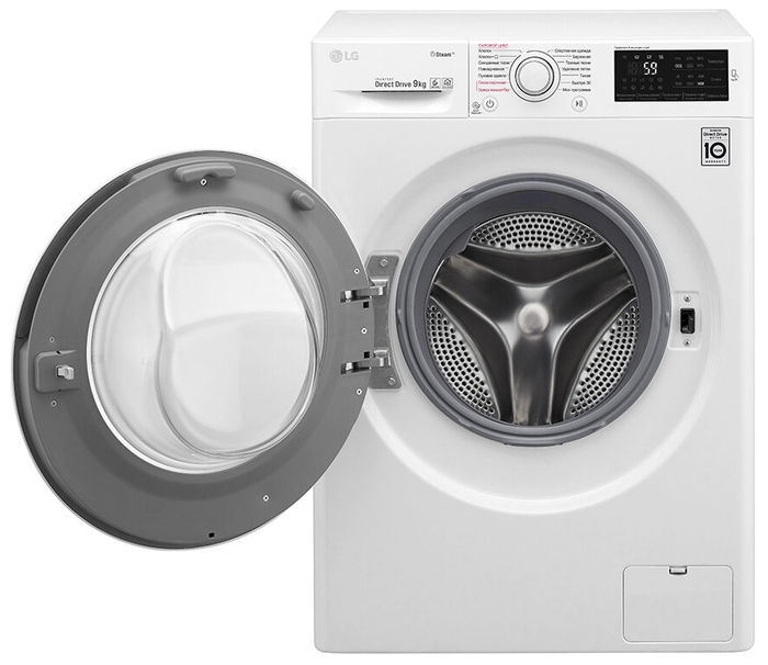 Стиральная машина LG F4J6VS0W цв. белый  9 kg