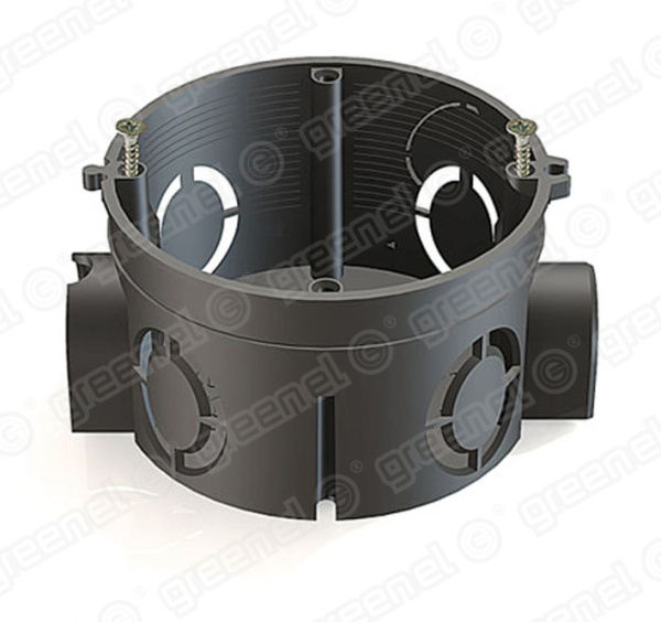 GREENEL Подрозетник для бетона 65*40 черный (300шт) ТЦ Евроремонт