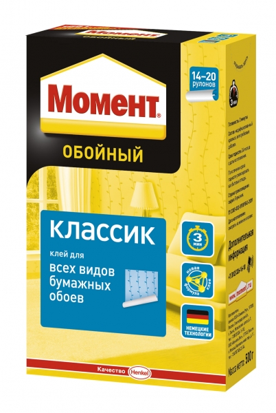 Клей обойный Момент Классик  500гр. ТЦ Евроремонт