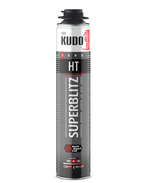 Пена монтажная-клей KUDO профессиональный всесезонный SUPERBLITZ HT ТЦ Евроремонт