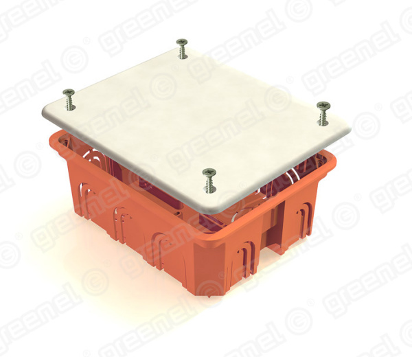 GREENEL Коробка распаячная для бетона 120*92*45 прямоугольная ТЦ Евроремонт