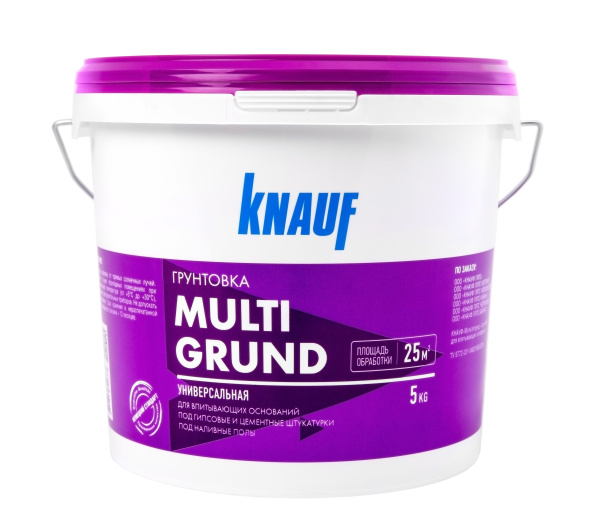 Мультигрунд 5 кг грунтовка д/впитывающих оснований "KNAUF" ТЦ Евроремонт