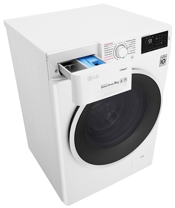 Стиральная машина LG F4J6VS0W цв. белый  9 kg