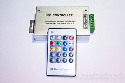 Контроллер IR 6A 72Вт цветной пульт  ТЦ Евроремонт