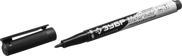ЗУБР МП-100 черный, 1 мм заостренный перманентный маркер ТЦ Евроремонт